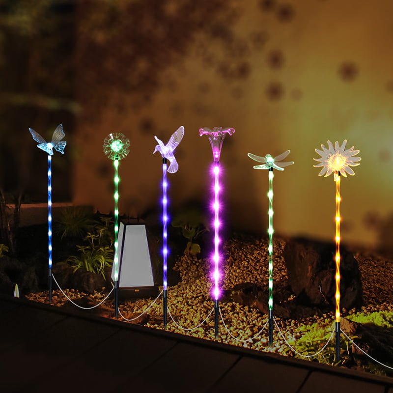 Butterfly garden stake light