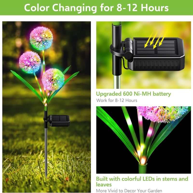 Garden Dandelion Decorative Stake Light