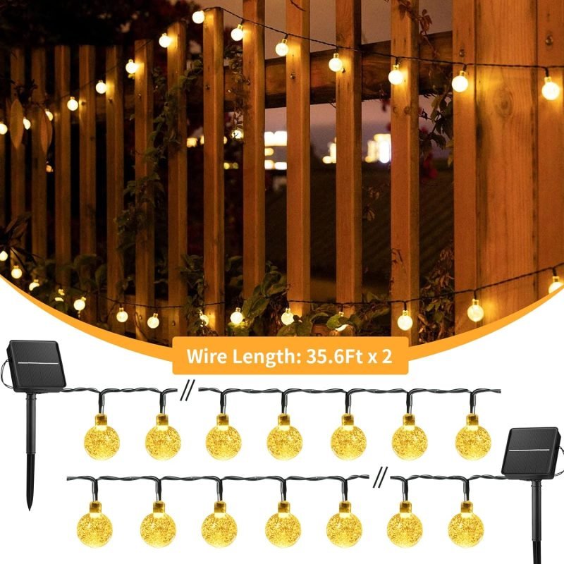 Outdoor Christmas tree decorative small globe lights