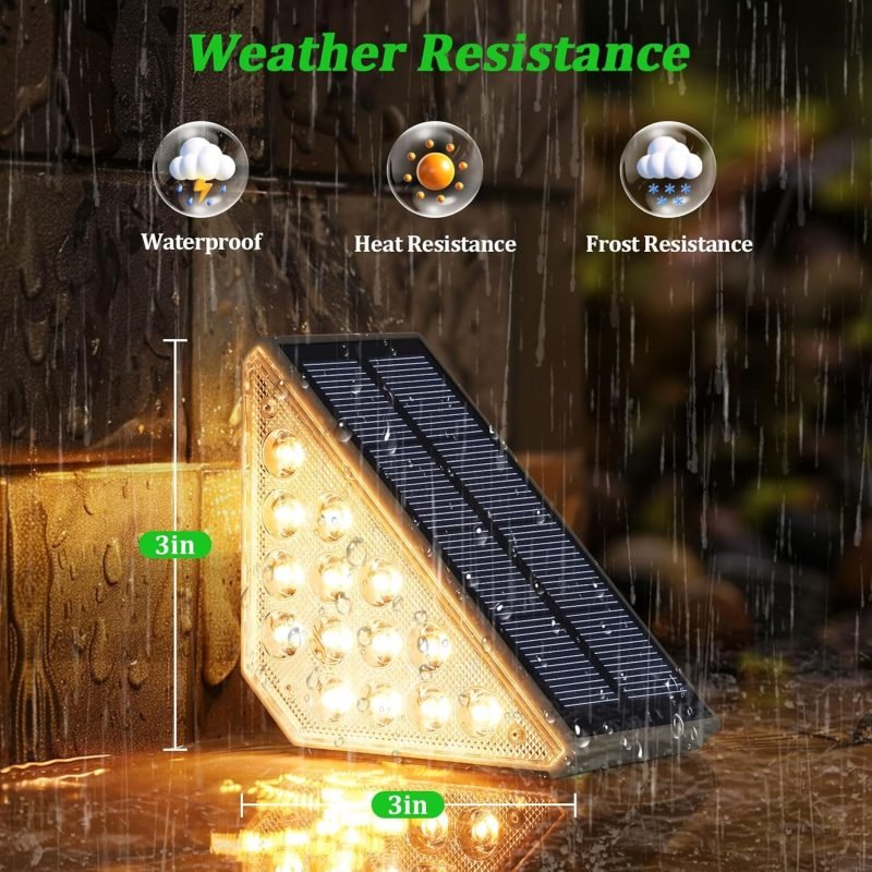 Solar fence lights